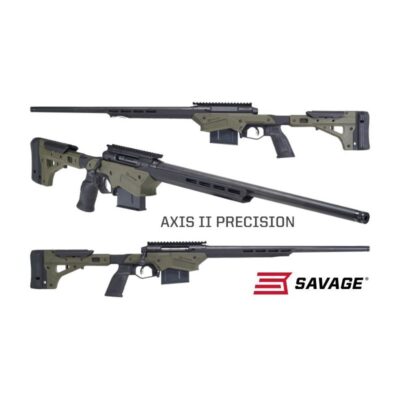 Puška opak. Savage Arms, Model: AXIS II Precision, Ráže: 6,5mm CRM hl.: 61cm, OD Green
