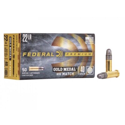 Náboj kulový Federal, Gold Medal, .22LR, 40GR, Solid Match, Target High Velocity