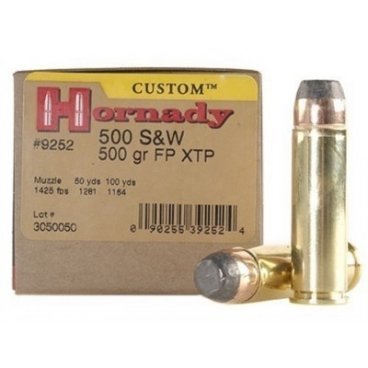Náboj kulový Hornady, Custom, .500 SW, 500GR, FP XTP