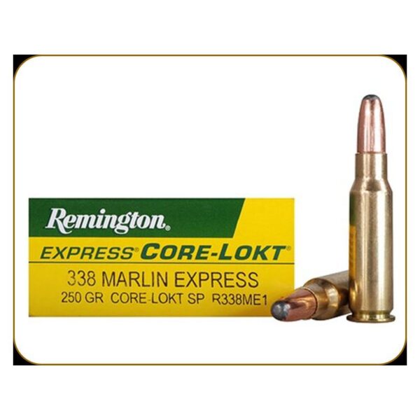 Náboj kulový Remington, .338 Marlin Express, Core-Lokt, 250GR (16,1g), Soft Point