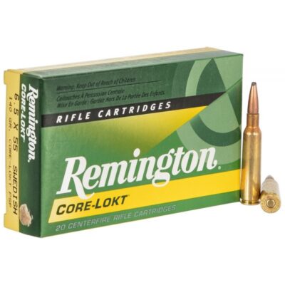 Náboj kulový Remington, Core-Lokt, 6,5x55 SE, 140GR, PSP