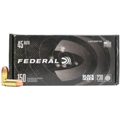 Náboj kulový Federal, Pistol Ammo, .45 ACP, 230GR, FMJ, "Black Week", 150ks v balení