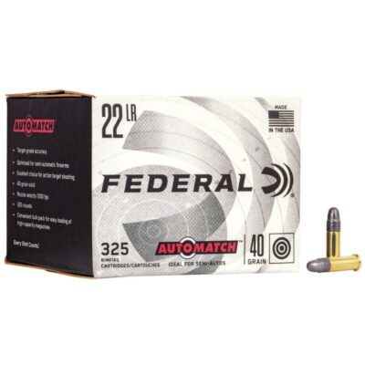 Náboj kulový Federal, Champion Auto Match, .22LR, 40GR, Solid, balení 325ks