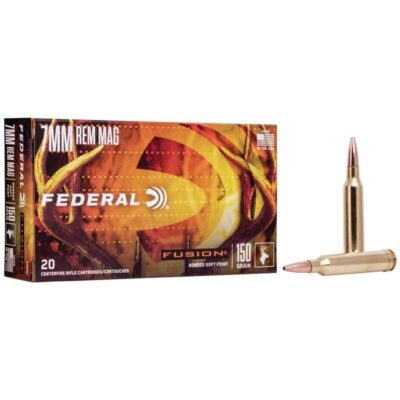 Náboj kulový Federal, Fusion, 7mm RemMag, 150GR (9,7g), Bonded Soft Point