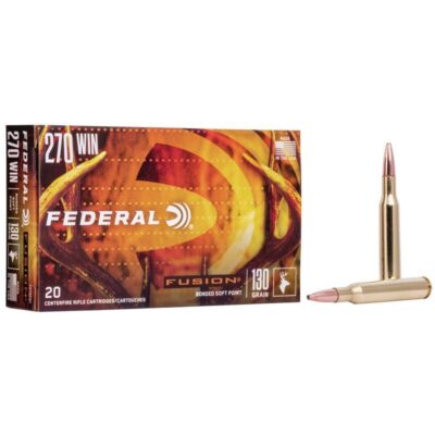 Náboj kulový Federal, Fusion, .270 Win, 130GR (8,4g), Bonded Soft Point
