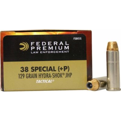 Náboj kulový Federal, Premium Tactical, .38 Spec.+P, 129GR, Hydra-Shok