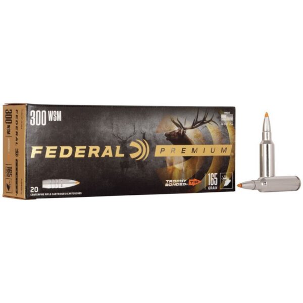 Náboj kulový Federal, Premium-Vital Shok, .300 WSM, 165GR, Trophy Bonded Tip