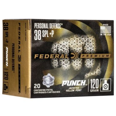 Náboj kulový Federal, Premium Self Defense,.38 Spec.+P, 120GR JHP Punch