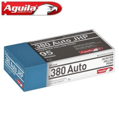 Náboj kulový Aguila, Handgun, 9mm Br. (.380 Auto), 90GR (5,8g), JHP