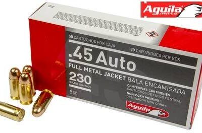 Náboj kulový Aguila, Handgun, .45 ACP, 230GR (14,9g), FMJ
