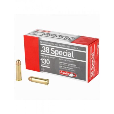 Náboj kulový Aguila, Handgun, .38 Special, 130GR (8,4g), FMJ