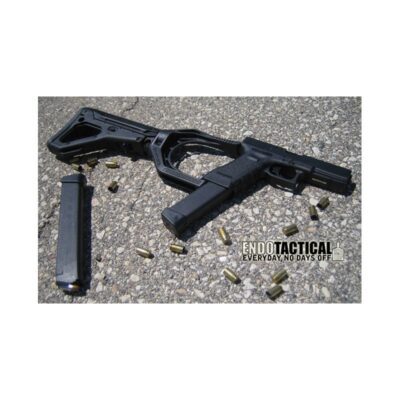Adaptér Endo Tactical, pro pažby AR/MSR na pistole Glock I, II a III Gen, Full Size, černý