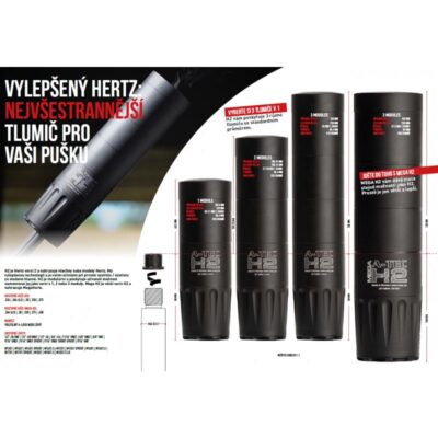 Tlumič A-TEC, model H2, 3 modulový, pro ráže do .30" (7,62mm), na závit M16x1mm