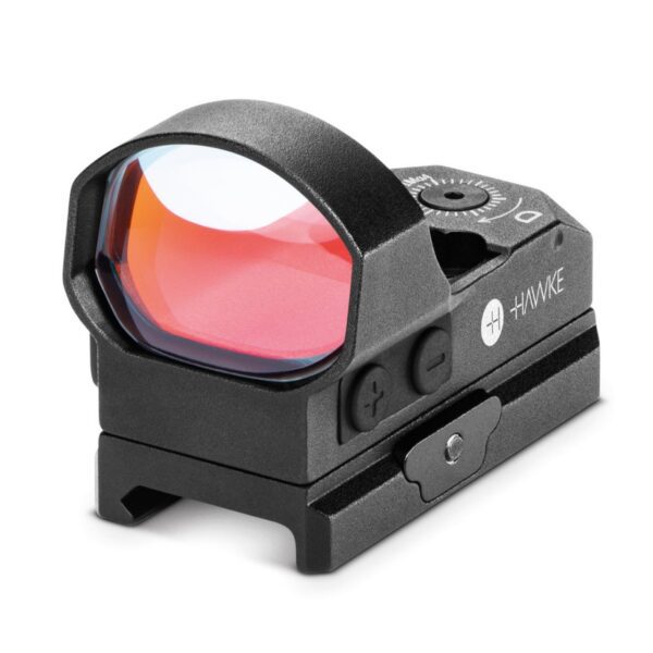 Kolimátor Hawke, REFLEX "WIDE VIEV", osnova Red Dot 2MOA/ 35MOA kruh, montáž Weaver