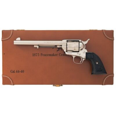 Revolver Colt, Model: Frontier Six Shooter, Ráže: .44-40 Win, hl: 7,5", výroční, niklovaný