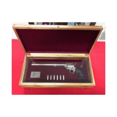 Revolver Colt, Model: SAA Ned Buntline, Ráže: .45LC, hl.: 12", Commemorative, nikl