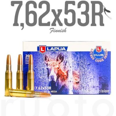 Náboj kulový Lapua, Mega, 7,62x53R, 185GR, Mega
