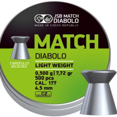 Diabolo JSB Match pistole 500ks cal.4,49mm