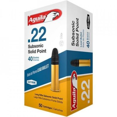 Náboj kulový Aguila, Subsonic, .22LR, 40GR (2,6g), SP, 1B220269