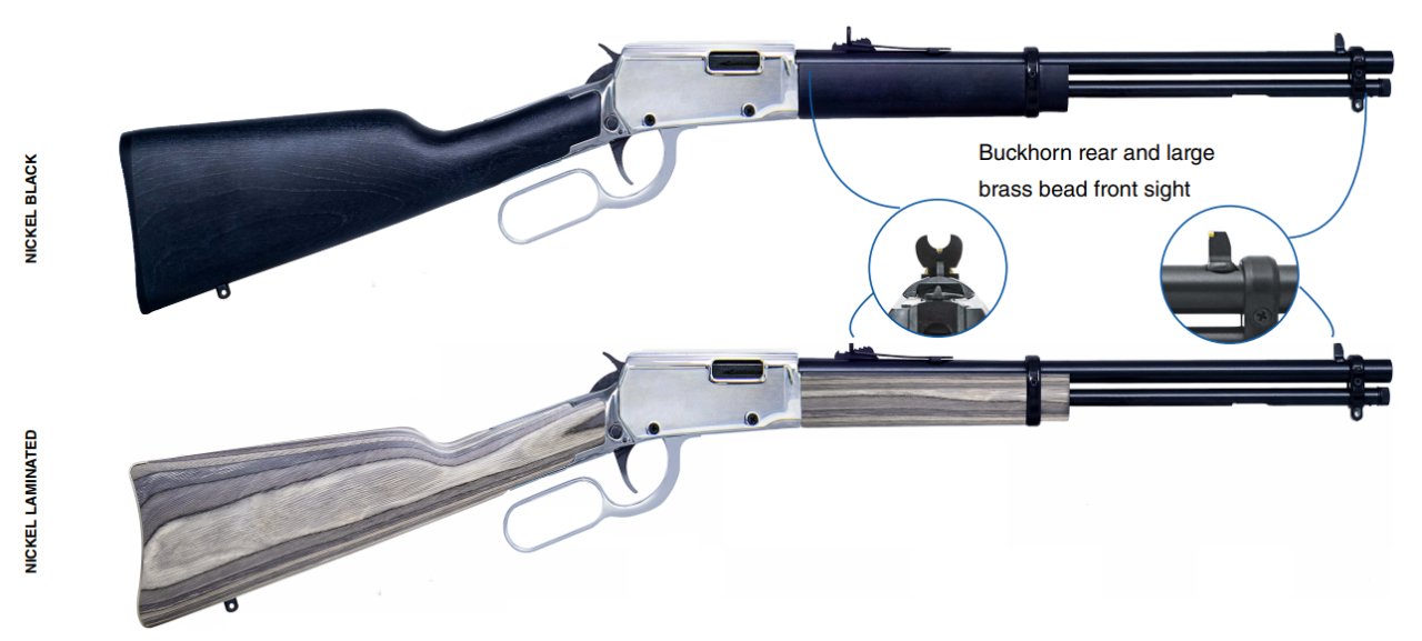 Malorážka opak. Rossi, Mod: Rio Bravo, Ráže. 22LR, hl.: 18", nickel-černá Malorážka opak. Rossi, Mod: Rio Bravo, Ráže. 22LR, hl.: 18", nickel-černá
