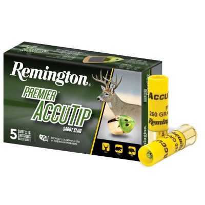 Náboj brokový Remington, Premier AccuTip,  12x76mm, Sabot Slug Port Tip, 260GR/17g