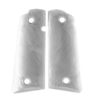 Pažbičky MBT Grips, pro pistole typu 1911, bílé perlování