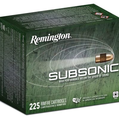 Náboj kulový Remington, Subsonic, .22LR, 40GR (2,59g), CP HP, balení 225ks