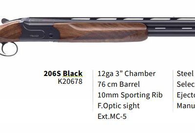 Brok. kozlice Akkar Mod: Churchill 206 SportingBlack, Ráže: 12x76mm, hl: 76cm, výběr ořech