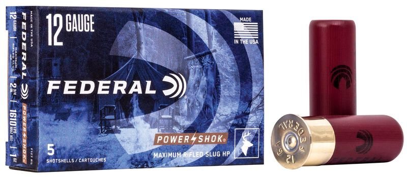 Náboj brokový Federal, Power-Shok, 12x70mm, 28g, Slug Náboj brokový Federal, Power-Shok, 12x70mm, 28g, Slug