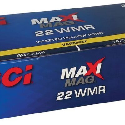 Náboj Kulový CCI, MAXI-MAG Varmint, 22WMR, 40GR (2,59g), JHP