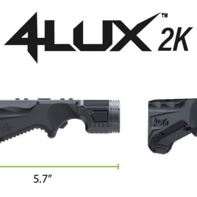 Svítilna se zeleným laserem Viridian Weapon Tech, 2K DUO, v úhleném gripu na MLOK, černý