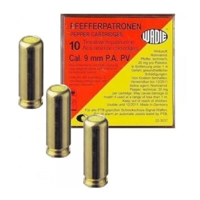 Plynový náboj Wadie, W8, 9mm PA, náplň technický pepř