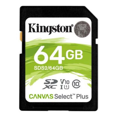 Paměťová karta KINGSTON, 64GB SDXC Canvas Plus Memory card 100MB