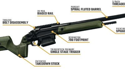 Puška opak. Stag Arms, Model: Pursuit Sporter, Ráže: .308 Win, hl: 18" kanilovaná, černá
