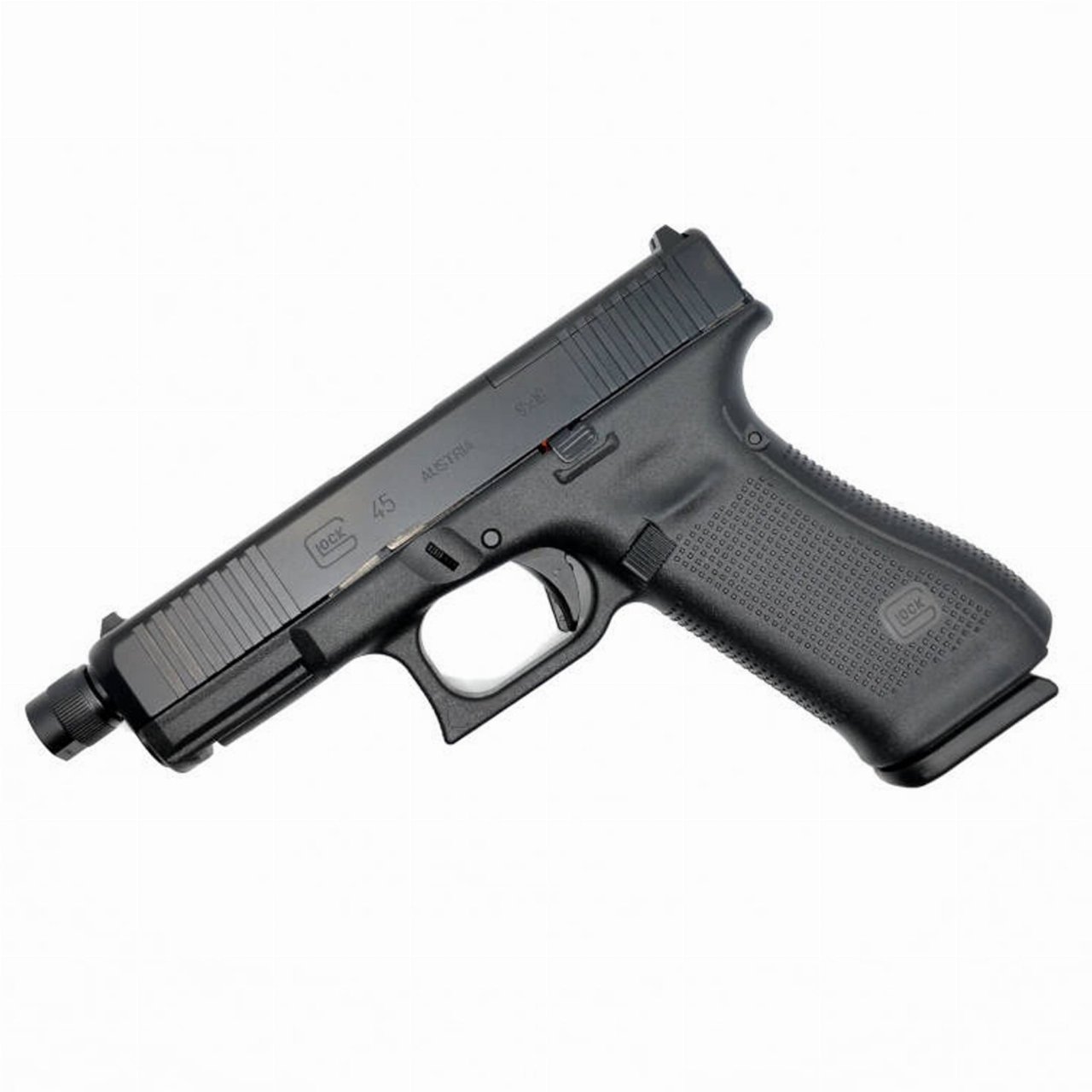 Pistole samonab. Glock,Mod.:G45 FS MOS,Ráže:9mm Luger, hl.:115mm,17+1 ran,M13,5x1 levý Pistole samonab. Glock,Mod.:G45 FS MOS,Ráže:9mm Luger, hl.:115mm,17+1 ran,M13,5x1 levý