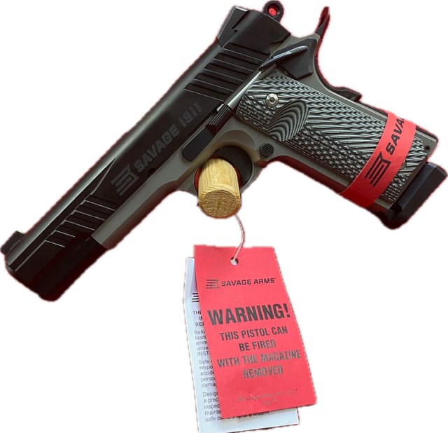 Pistole sam. Savage Arms, Model: 1911 Rail, Ráže: 9mm Luger, hl.: 5", 2-Tone nerez/černá Pistole sam. Savage Arms, Model: 1911 Rail, Ráže: 9mm Luger, hl.: 5", 2-Tone nerez/černá