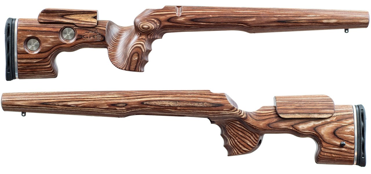 Pažba GRS Riflestocks, Sporter Blank LH, polotovar bez zádlabu, hnědá Pažba GRS Riflestocks, Sporter Blank LH, polotovar bez zádlabu, hnědá