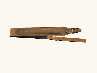 Řemen na zbraň Artipel, kožený polstrovaný, délka 103cm, hnědý