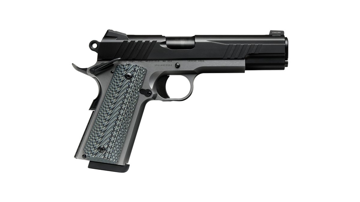 Pistole sam. Savage Arms, Model: 1911 Rail, Ráže: 9mm Luger, hl.: 5", 2-Tone nerez Pistole sam. Savage Arms, Model: 1911 Rail, Ráže: 9mm Luger, hl.: 5", 2-Tone nerez
