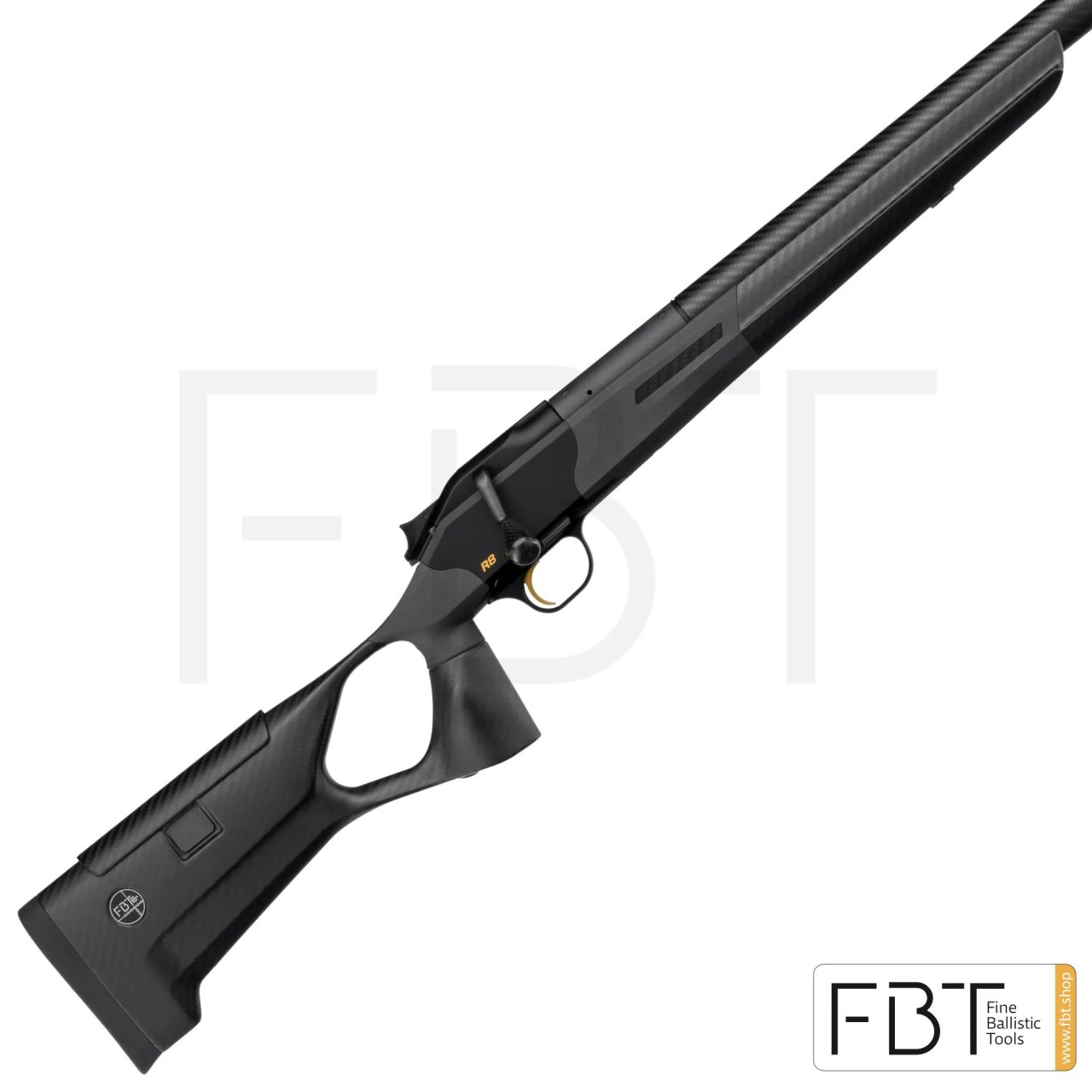 Pažba s předpažbím FBT, UNIC Revolution Carbon, pro Blaser R8 Ultimate, černá Pažba s předpažbím FBT, UNIC Revolution Carbon, pro Blaser R8 Ultimate, černá