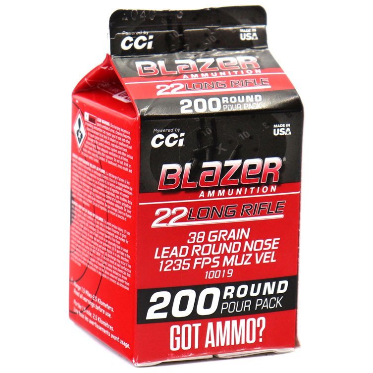 Náboj kulový CCI, Blazer High Velocity, .22LR, 38GR (2,46g), Solid LRN Náboj kulový CCI, Blazer High Velocity, .22LR, 38GR (2,46g), Solid LRN