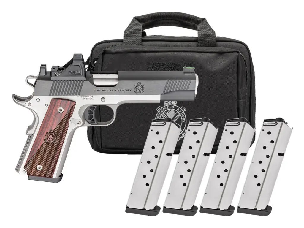 Pistole sam. Springfield Armory, Model: 1911 Ronin AOS, Ráže: .45 ACP, hl.: 4,25", paket Pistole sam. Springfield Armory, Model: 1911 Ronin AOS, Ráže: .45 ACP, hl.: 4,25", paket