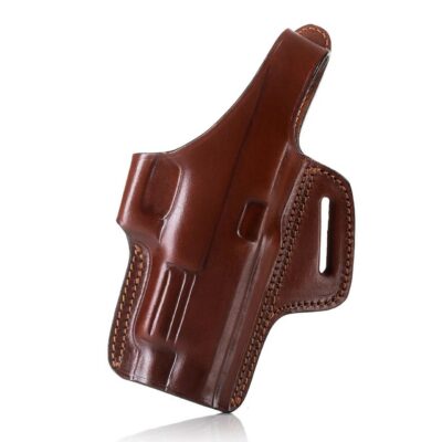 Opaskové pouzdro Falco, Lynx, pro revolver Taurus/ 605 Exec. Grade, hl.:3", kožené, hnědé