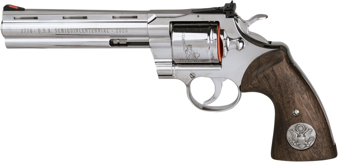 Revolver Colt, Model: Python 250 Anniversary, Ráže: .357 Mag., hl.: 6" (152mm), nerez Revolver Colt, Model: Python 250 Anniversary, Ráže: .357 Mag., hl.: 6" (152mm), nerez